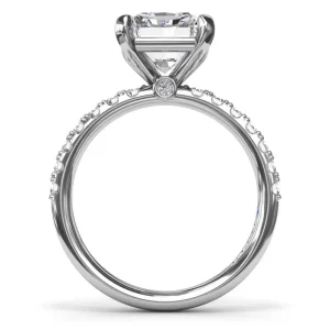 Online Fana Classic Pave Radiant Cut Engagement Ring