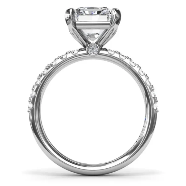 Online Fana Classic Pave Radiant Cut Engagement Ring