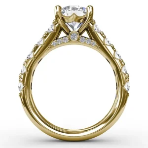 Best Fana Classic Round Chunky Diamond Solitaire Engagement Ring