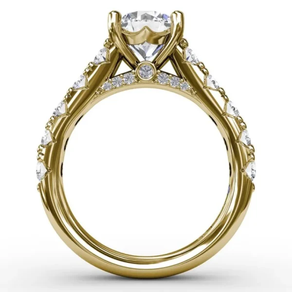 Best Fana Classic Round Chunky Diamond Solitaire Engagement Ring