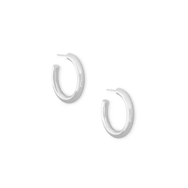Online Kendra Scott Colette Hoop Earrings in Silver