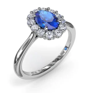 Hot Fana Dazzling Sapphire and Diamond Ring