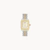 New MICHELE WATCH Deco Mid Two-Tone Diamond Dial Watch