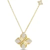 Hot Roberto Coin Diamond Arabesque Flower Necklace