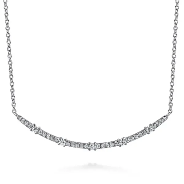 Online Gabriel & Co Diamond Bar Necklace