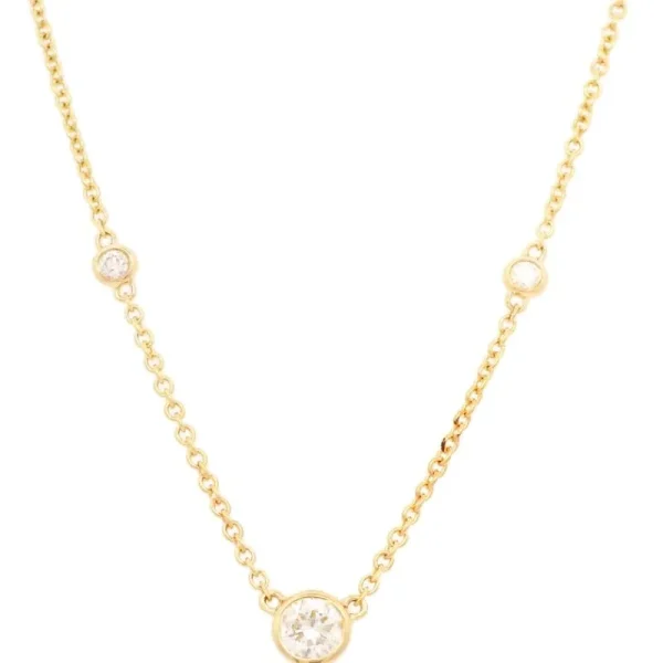 Fashion Kelley Collection Diamond Bezel Necklace