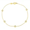 Outlet Roberto Coin Diamond by The Inch 5 Station Bracelet