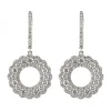 Clearance Kelley Collection Diamond Circle Dangle Earrings