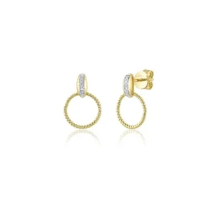 Clearance Shy Creation Diamond Circle Earrings