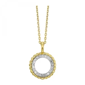 Sale Kelley Collection Diamond Circle Rope Pendant