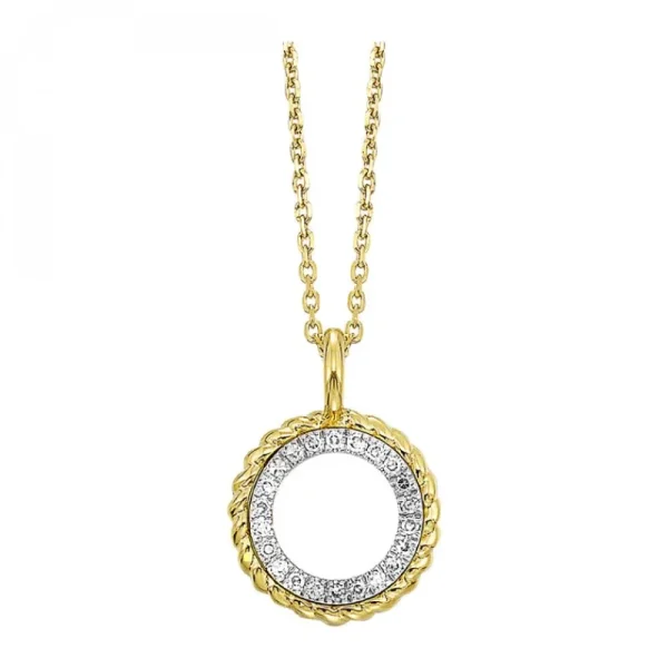 Sale Kelley Collection Diamond Circle Rope Pendant