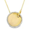 Best Kelley Collection Diamond Disc Pendant