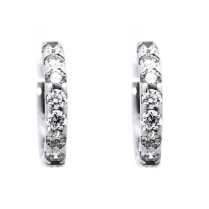 Sale Kelley Collection Diamond Hoop Earrings