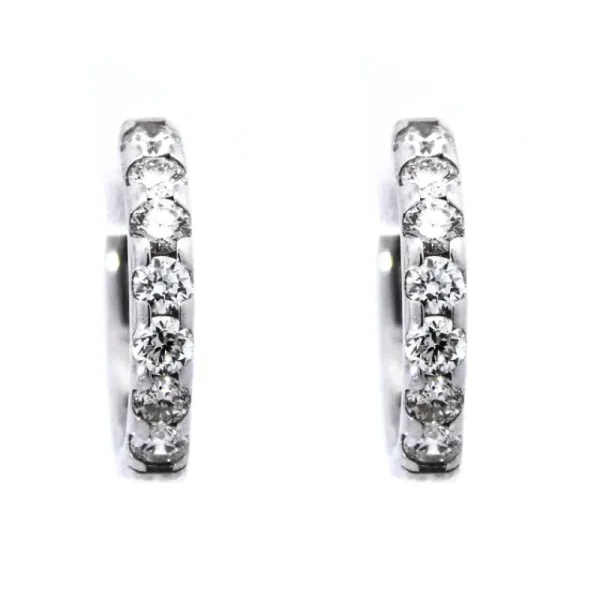 Sale Kelley Collection Diamond Hoop Earrings