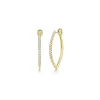 New Shy Creation Diamond Hoop Earrings