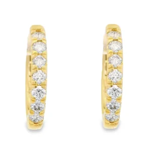Online Kelley Collection Diamond Hoop Earrings
