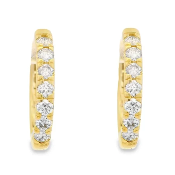 Online Kelley Collection Diamond Hoop Earrings