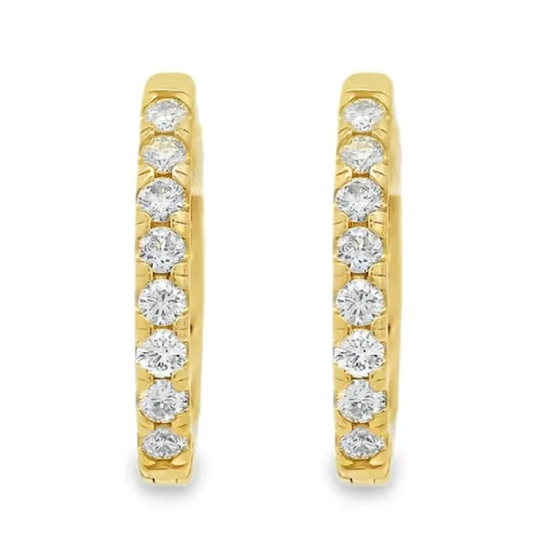 Clearance Kelley Collection Diamond Hoop Earrings
