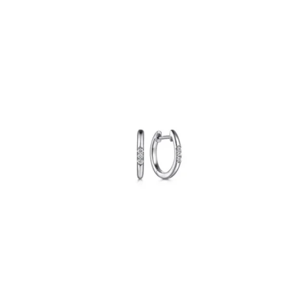 Fashion Gabriel & Co Diamond Huggie Earring