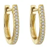 Fashion Kelley Collection Diamond Huggie Earrings
