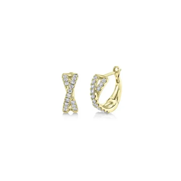 Hot Shy Creation Diamond Huggie Earrings