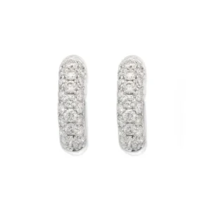 Online Kelley Collection Diamond Pave Huggie Earrings