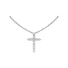 Clearance Fana Diamond Prong Cross Necklace