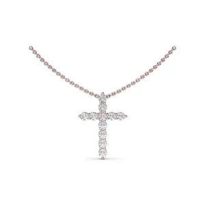 Discount Fana Diamond Prong Cross Necklace