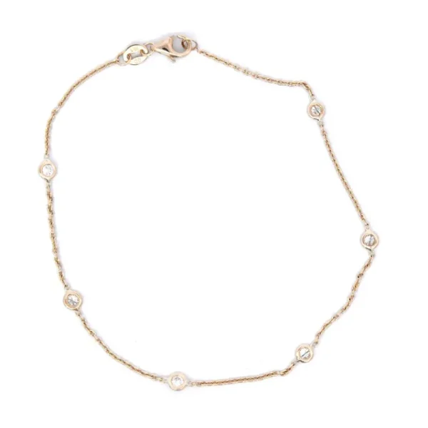 Fashion Kelley Collection Diamond Station Bracelet
