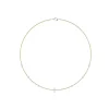 Fashion Kelley Collection Diamond Station Cross Necklace