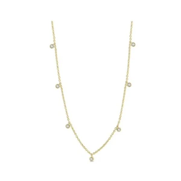 Fashion Kelley Collection Diamond Station Necklace