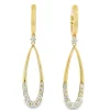Hot Kelley Collection Diamond Teardrop Dangle Earrings
