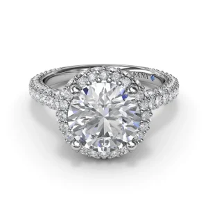 Hot Fana Diamonds Galore Halo Engagement Ring