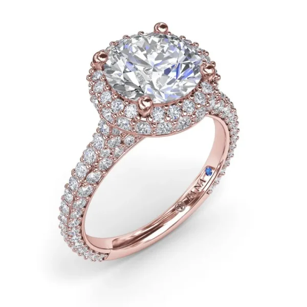 Hot Fana Diamonds Galore Halo Engagement Ring