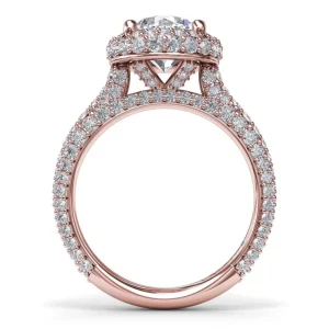 Hot Fana Diamonds Galore Halo Engagement Ring