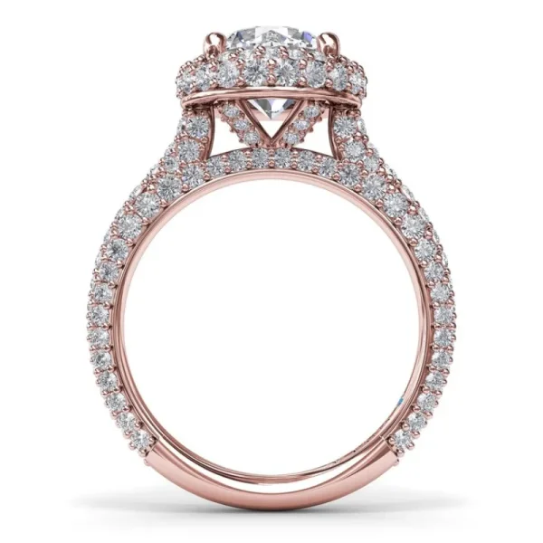 Hot Fana Diamonds Galore Halo Engagement Ring