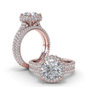 Hot Fana Diamonds Galore Halo Engagement Ring