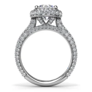 Hot Fana Diamonds Galore Halo Engagement Ring