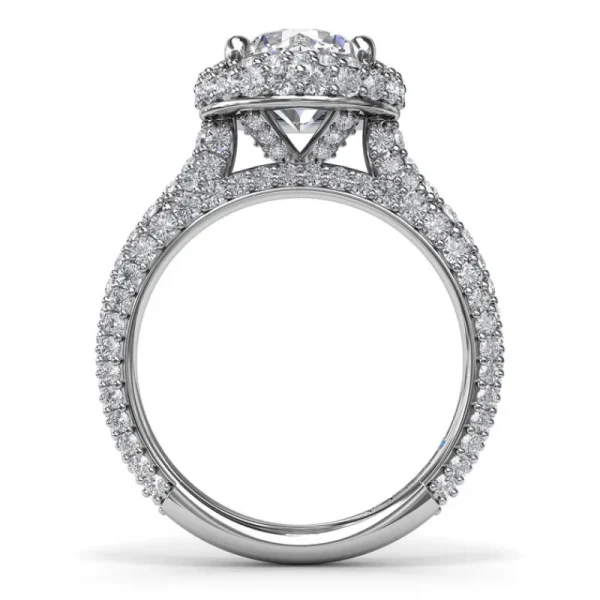 Hot Fana Diamonds Galore Halo Engagement Ring