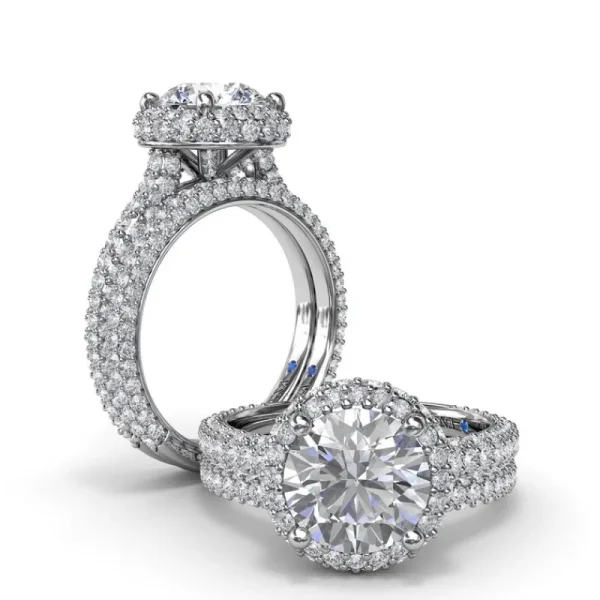 Hot Fana Diamonds Galore Halo Engagement Ring