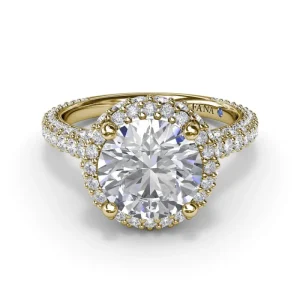 Hot Fana Diamonds Galore Halo Engagement Ring