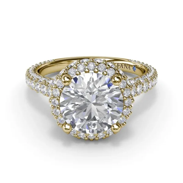 Hot Fana Diamonds Galore Halo Engagement Ring