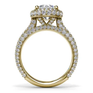 Hot Fana Diamonds Galore Halo Engagement Ring