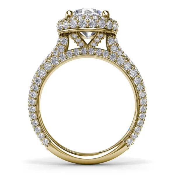 Hot Fana Diamonds Galore Halo Engagement Ring