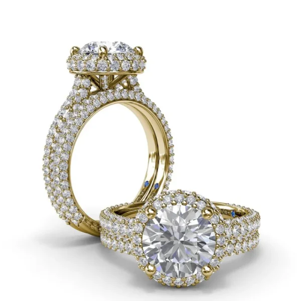 Hot Fana Diamonds Galore Halo Engagement Ring