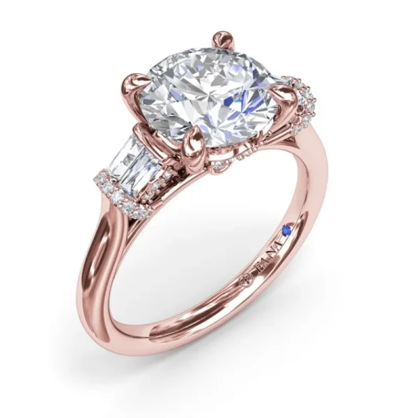Sale Fana Double Baguette Diamond Engagement Ring