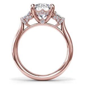 Sale Fana Double Baguette Diamond Engagement Ring
