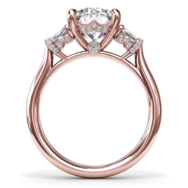 Sale Fana Double Baguette Diamond Engagement Ring
