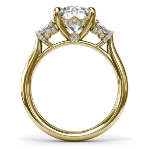 Sale Fana Double Baguette Diamond Engagement Ring