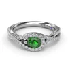 Discount Fana East-to-West Oval Emerald Ring